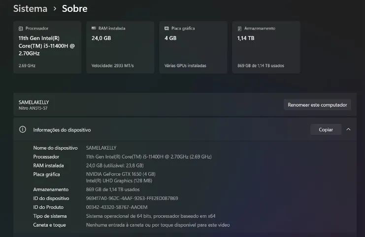 Notebook Acer Nitro 5 AN515-57 Gamer 24 Ram 1TB - Foto 3