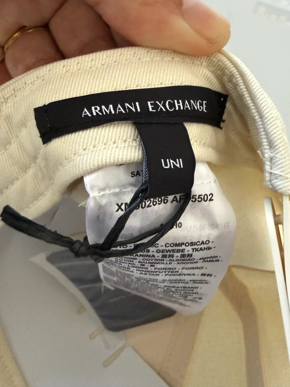 Boné Armani exchange original off white - Foto 5