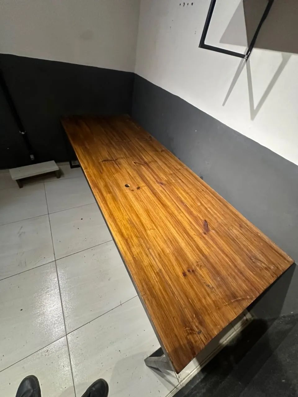 Mesa madeira e metalon  - Foto 2