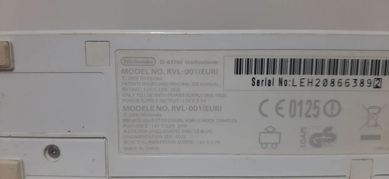 Nintendo Wii - Europeu - Com Fonte e Cabo Componente - Funcionando *Leia - Foto 4