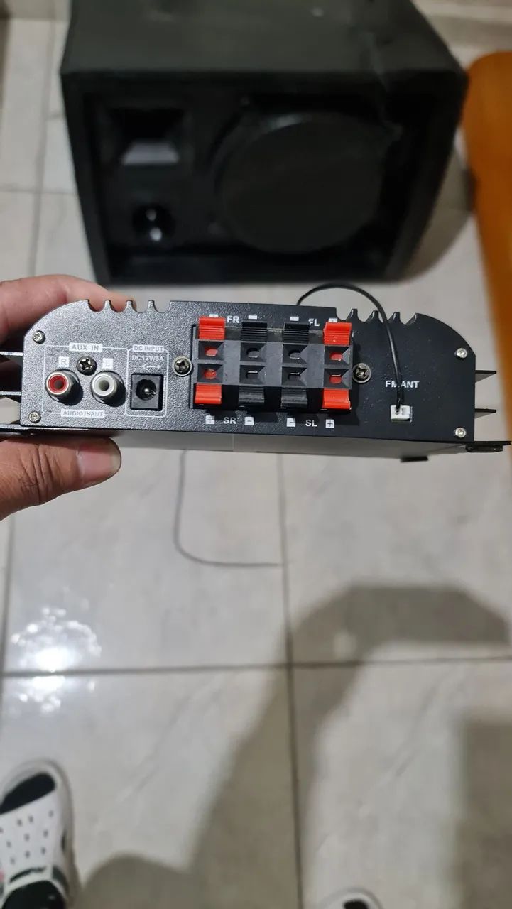 Caixa de som com amplificador player  - Foto 4