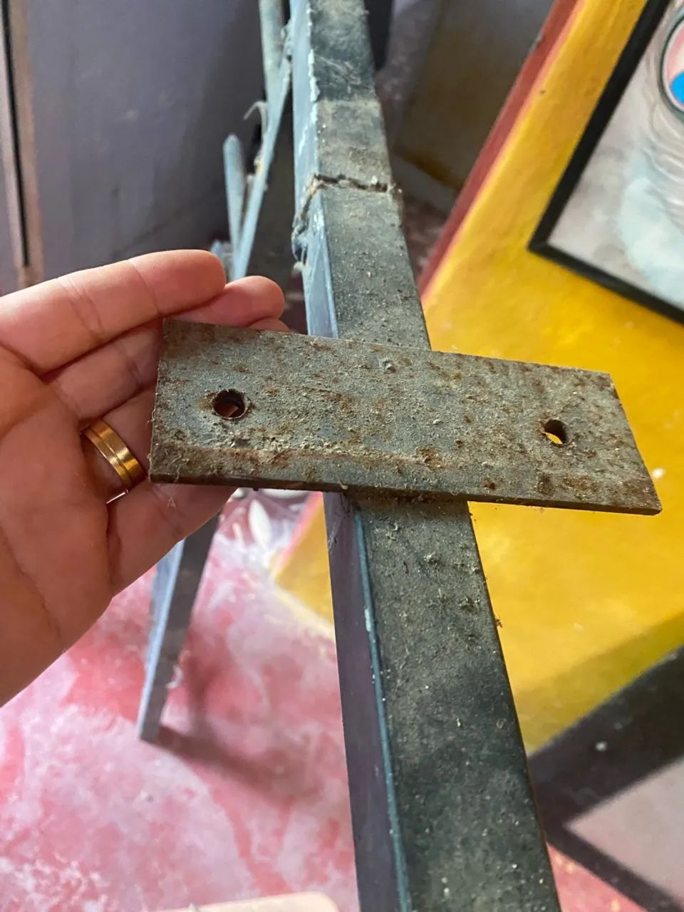 Suporte de placa em ferro - Foto 4
