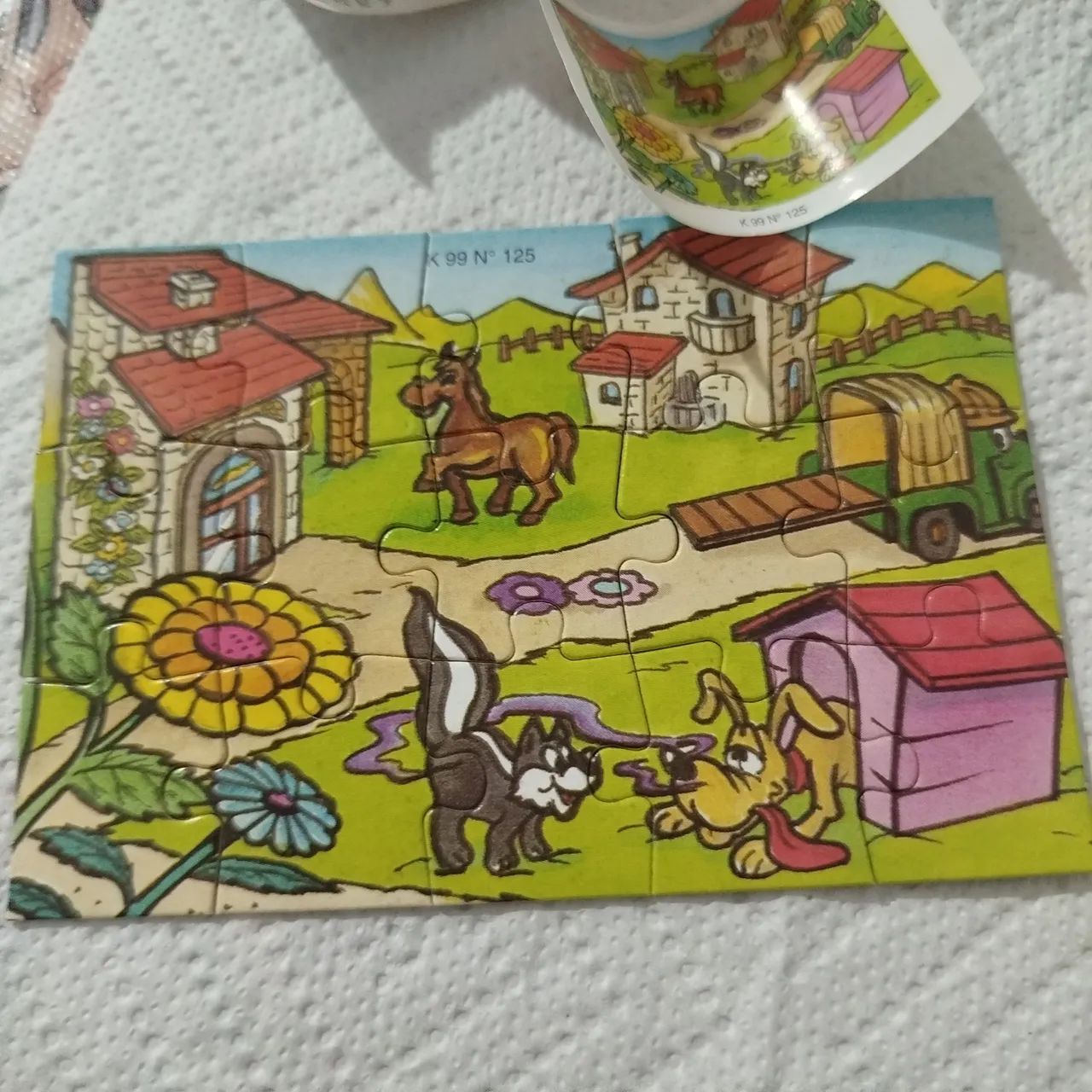 Mini quebra cabeça Kinder ovo - K99 número:125 - Foto 4