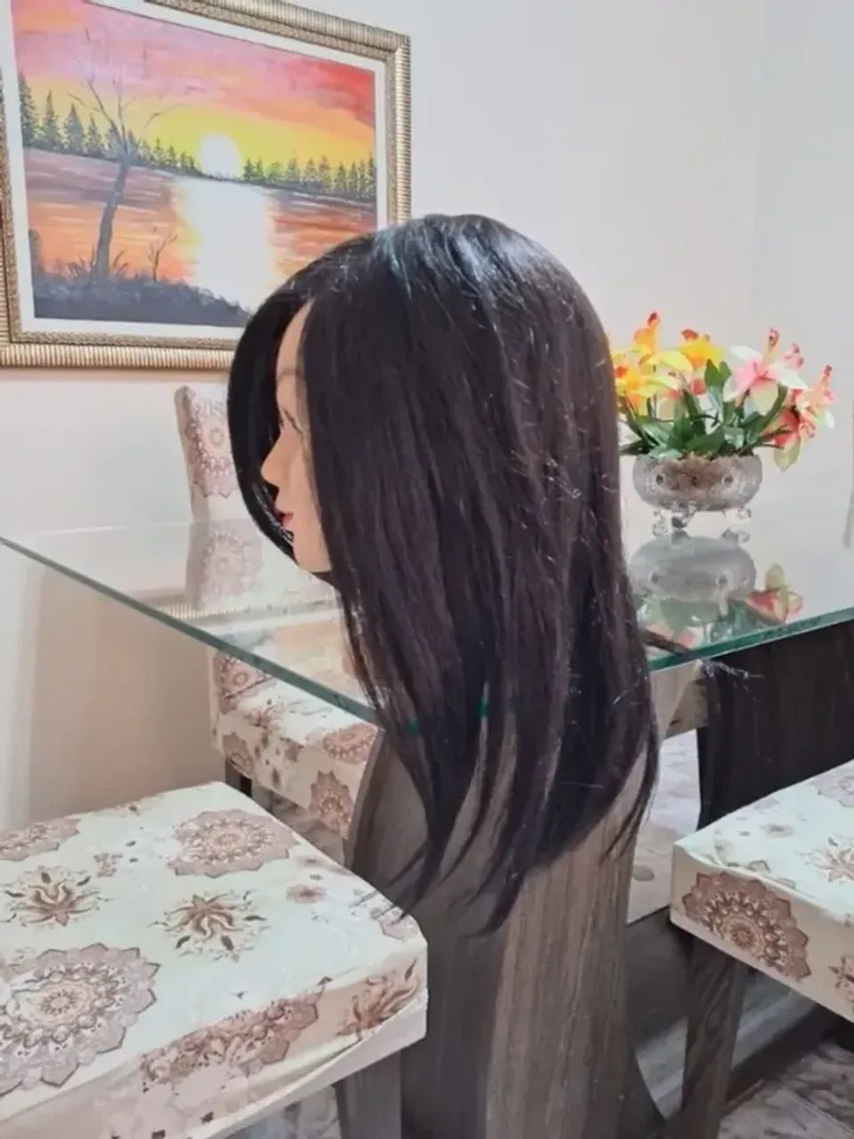 Cabeça de Treino para Cabeleireiro / Penteado (Seminova) - Foto 3