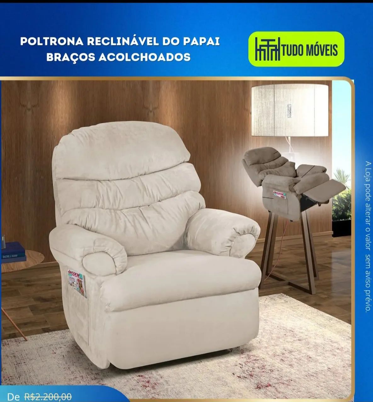 POLTRONA  RECLINÁVEL  - Foto 2