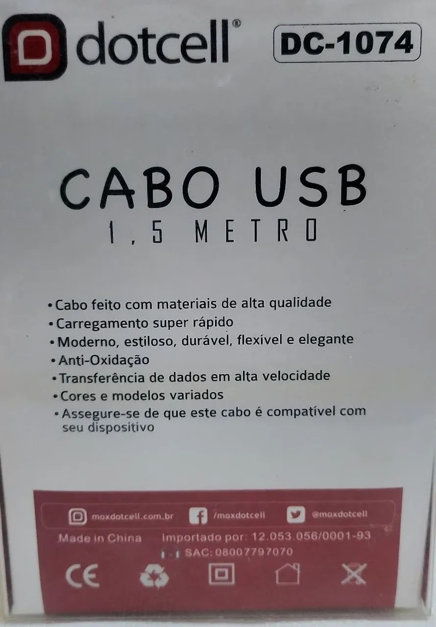 Cabo de carregamento 4 pontas para iPhone e v8 - Foto 2