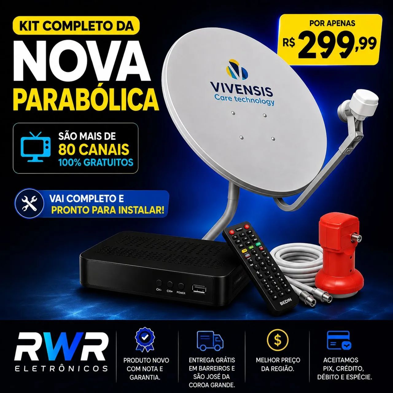 Kit Nova Parabólica (RWR SOM)