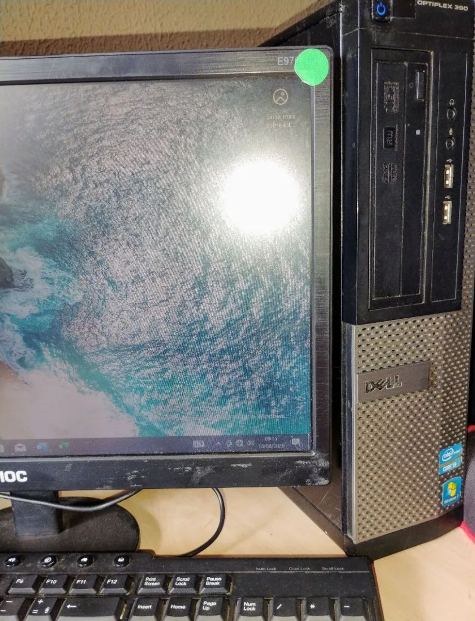 PC Dell Optplex 390, Intel i3, 8gb memória, SSD Computador - Computador Completo - Foto 4