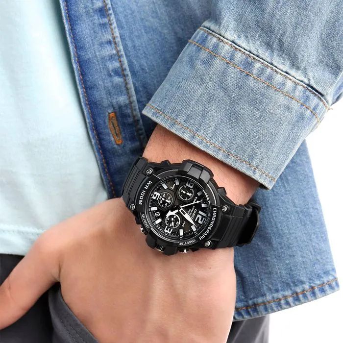 Relógio Casio Masculino Cronógrafo MCW-100H-1A3VDF 5434 - Foto 3