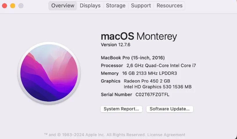 MacBook Pro 15,4" (2016)  - Foto 2