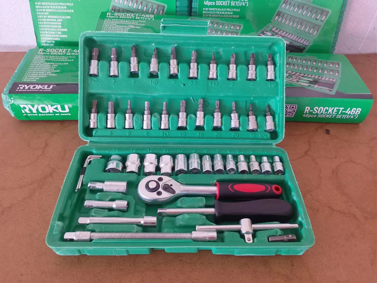 Conjunto de ferramentas catraca com 46 peças  - Foto 5