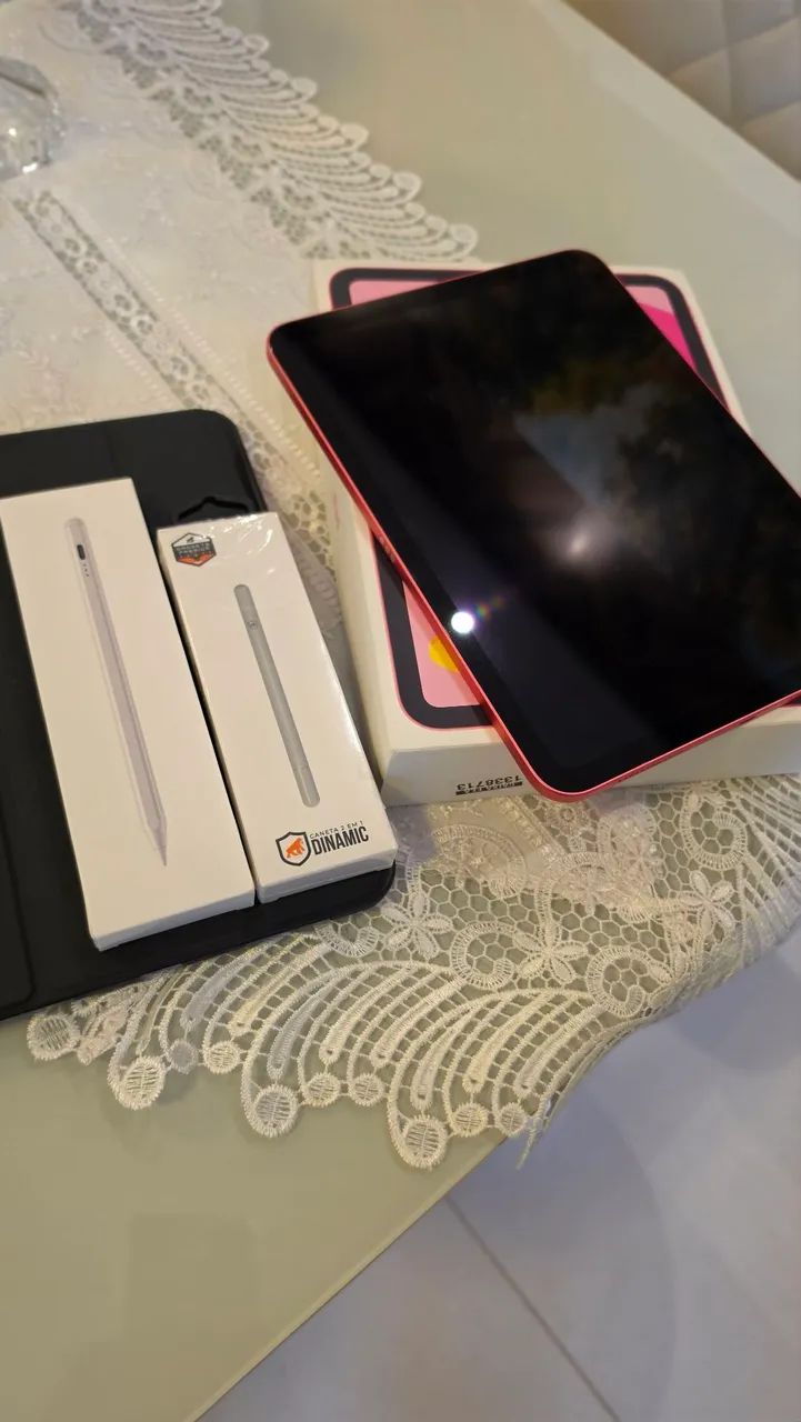 iPad 128GB Rosa - Completo e Original - Foto 2