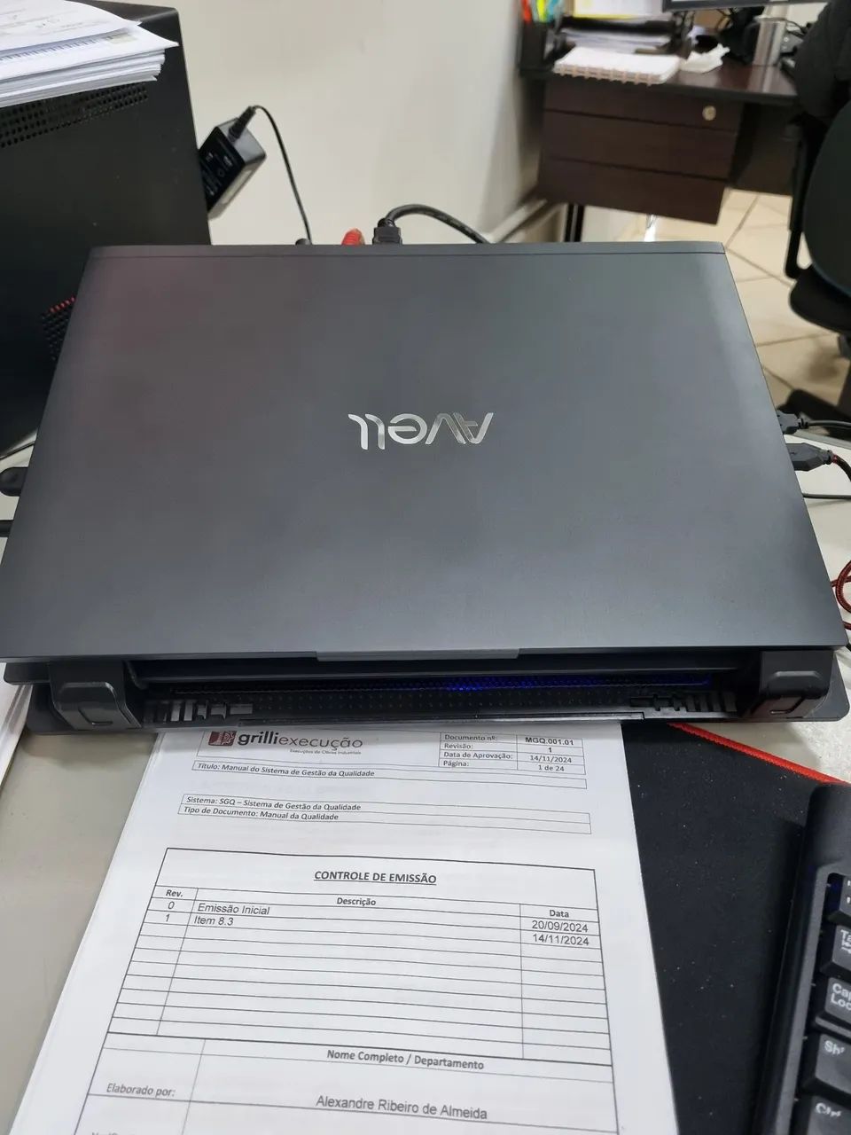 Notebook Avell A65I 64Gb Ram, GPU Nvidia RTX 4060 8Gb