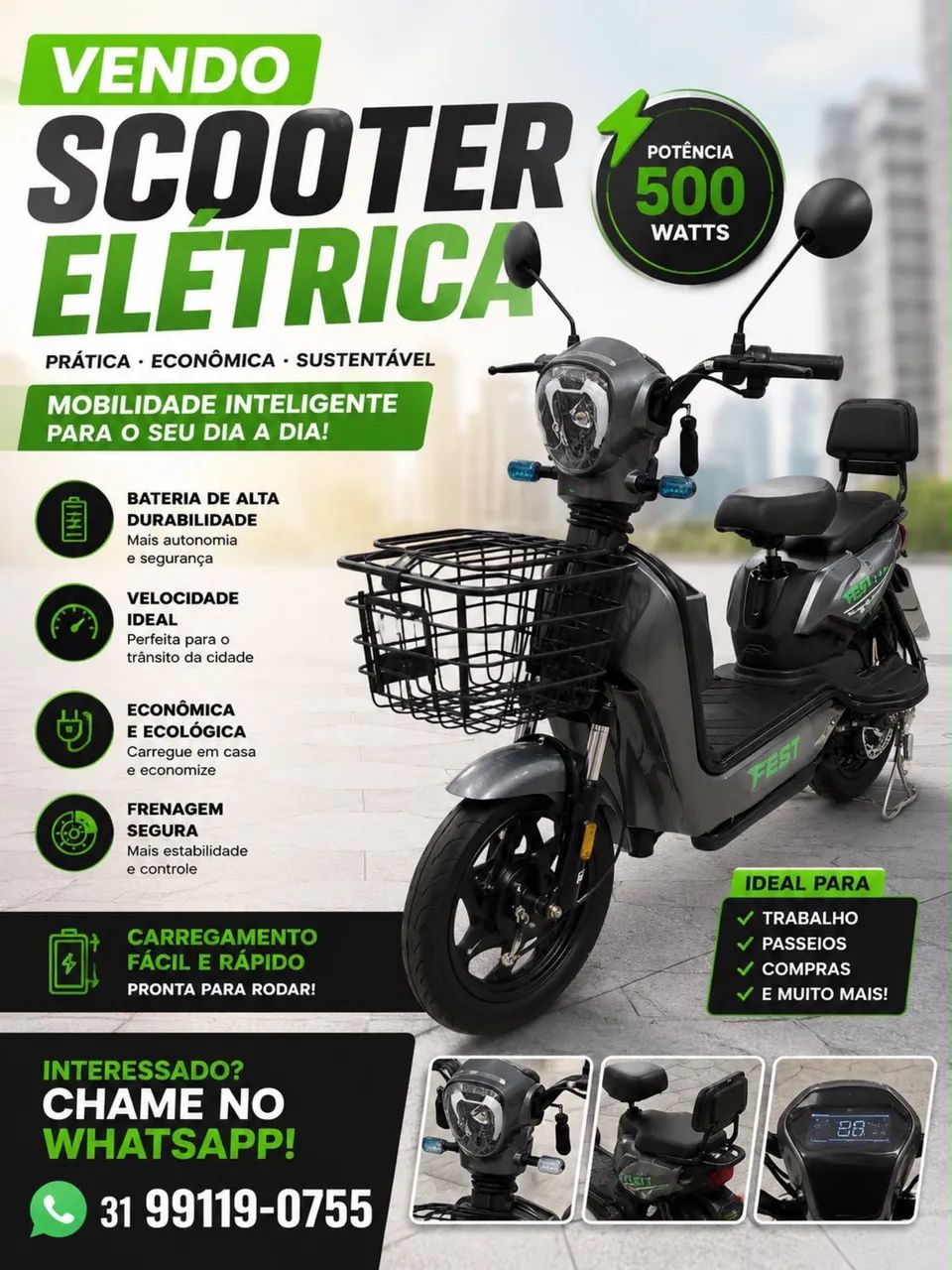 SCOOTER ELETRICA - Foto 3