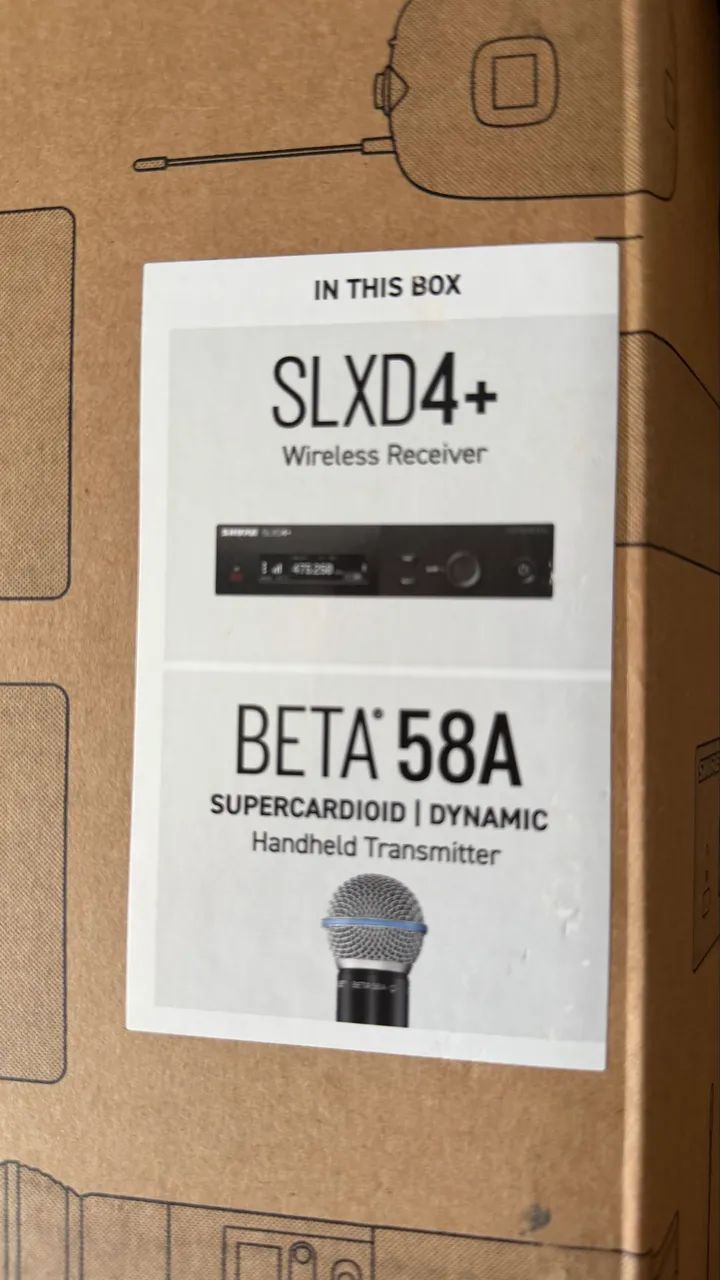 Microfone shure SLX-D+ BETA58 (novo original) - Foto 3