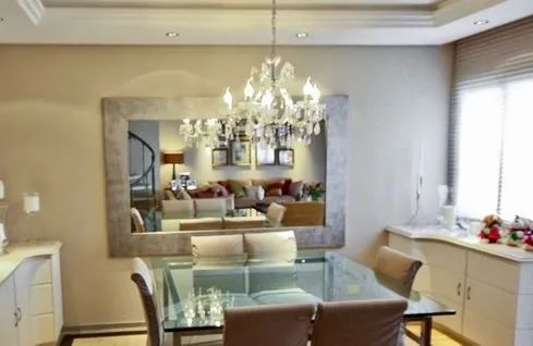 Lustre Cristal com Murano