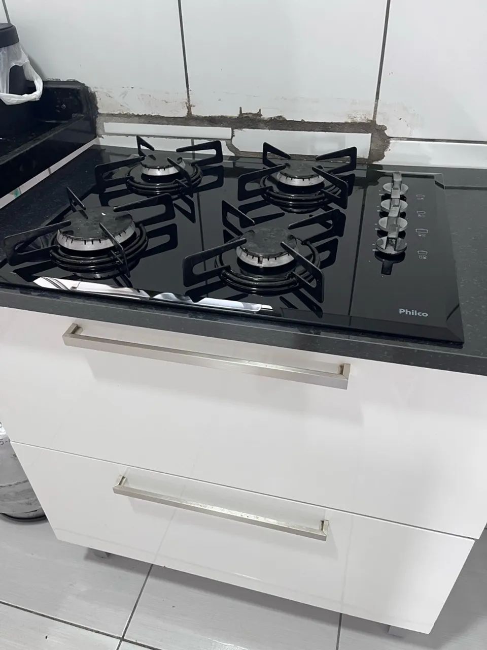 Balcão com cooktop 