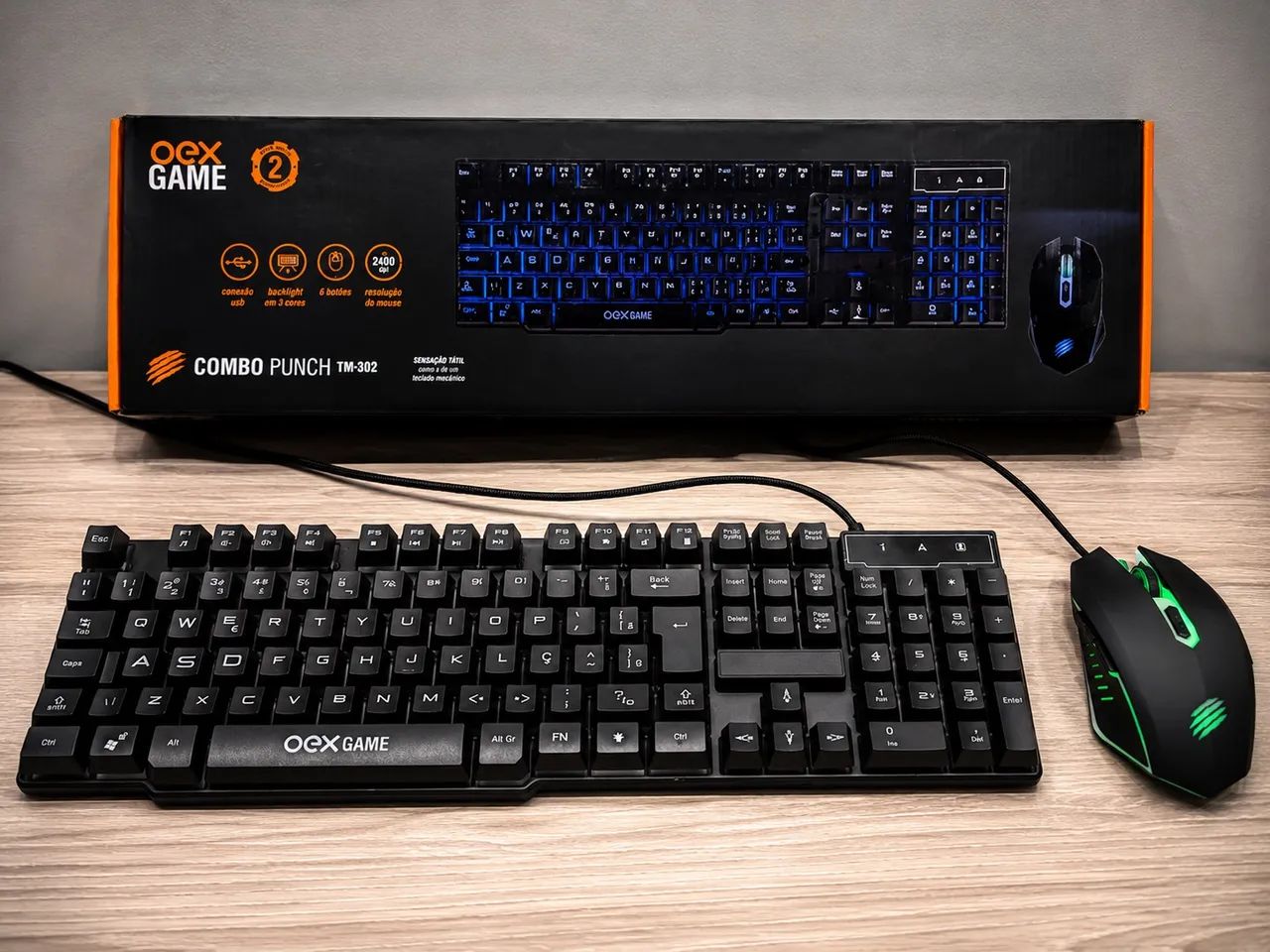 KIT GAMER OEX GAME COMBO PUNCH TM-302 - Foto 4