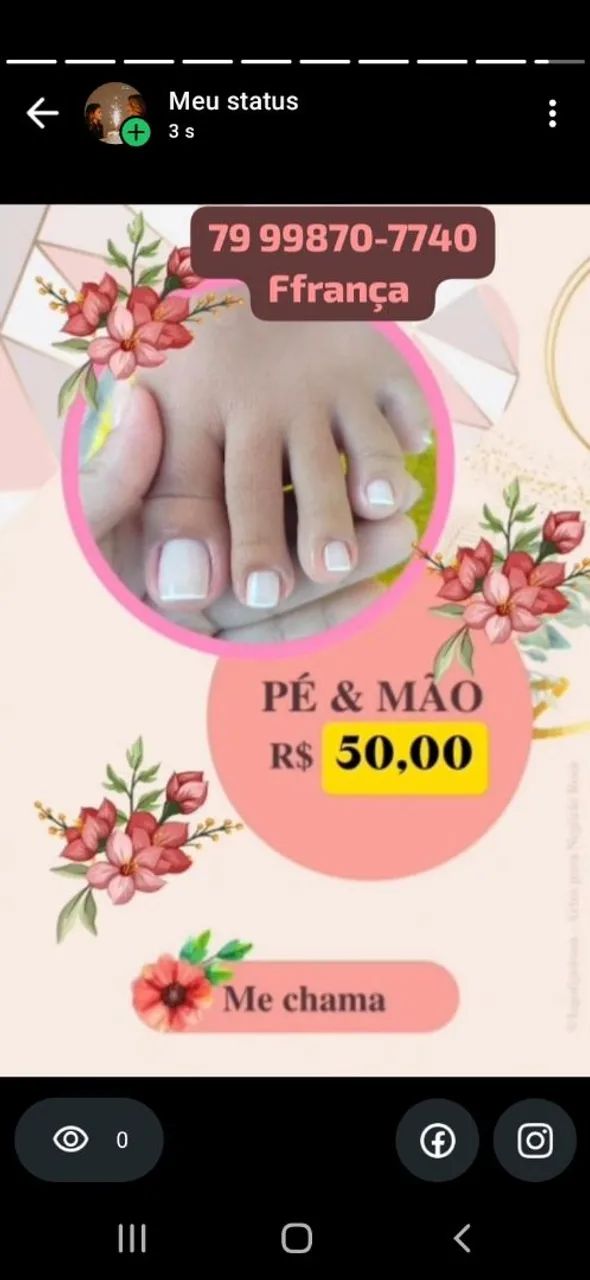Manicure pedicura esfoliação 