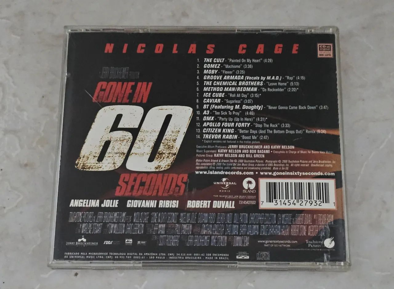 CD Gone in 60 seconds (60 Segundos) - Foto 2