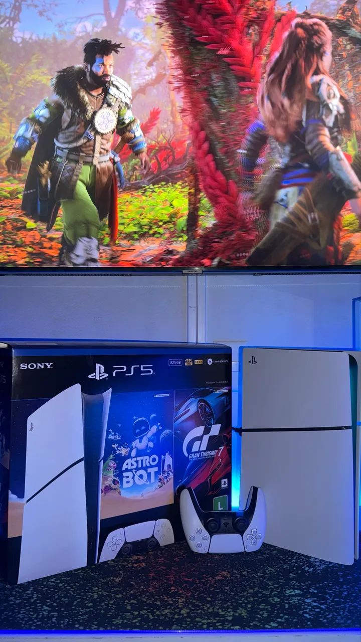 PlayStation 5 SLIM - PS5  DIGITAL - impecável  - Foto 3