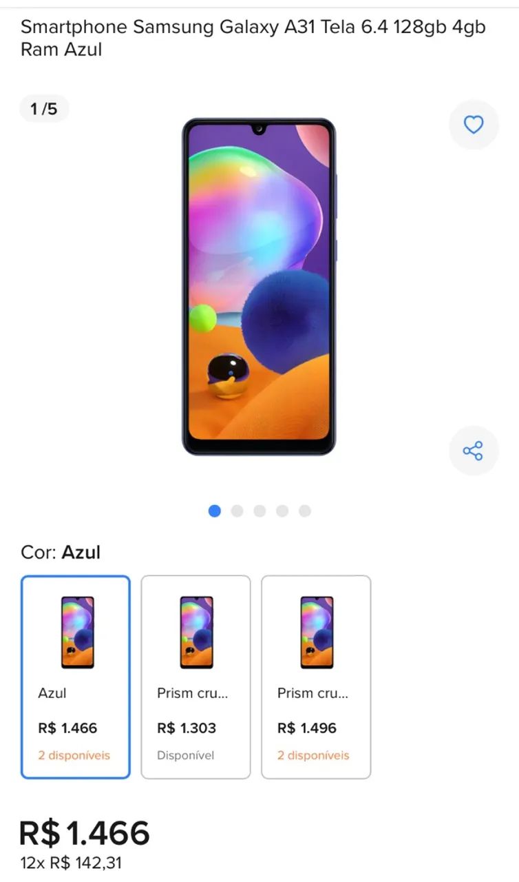 A31 Samsung 128 gigas  - Foto 3