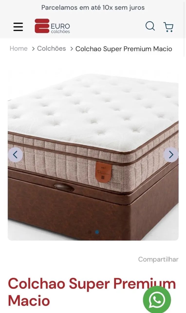 Cama Box Solteirão/Viuvo + Colchão Macio  - Eurocolchões  - Foto 2