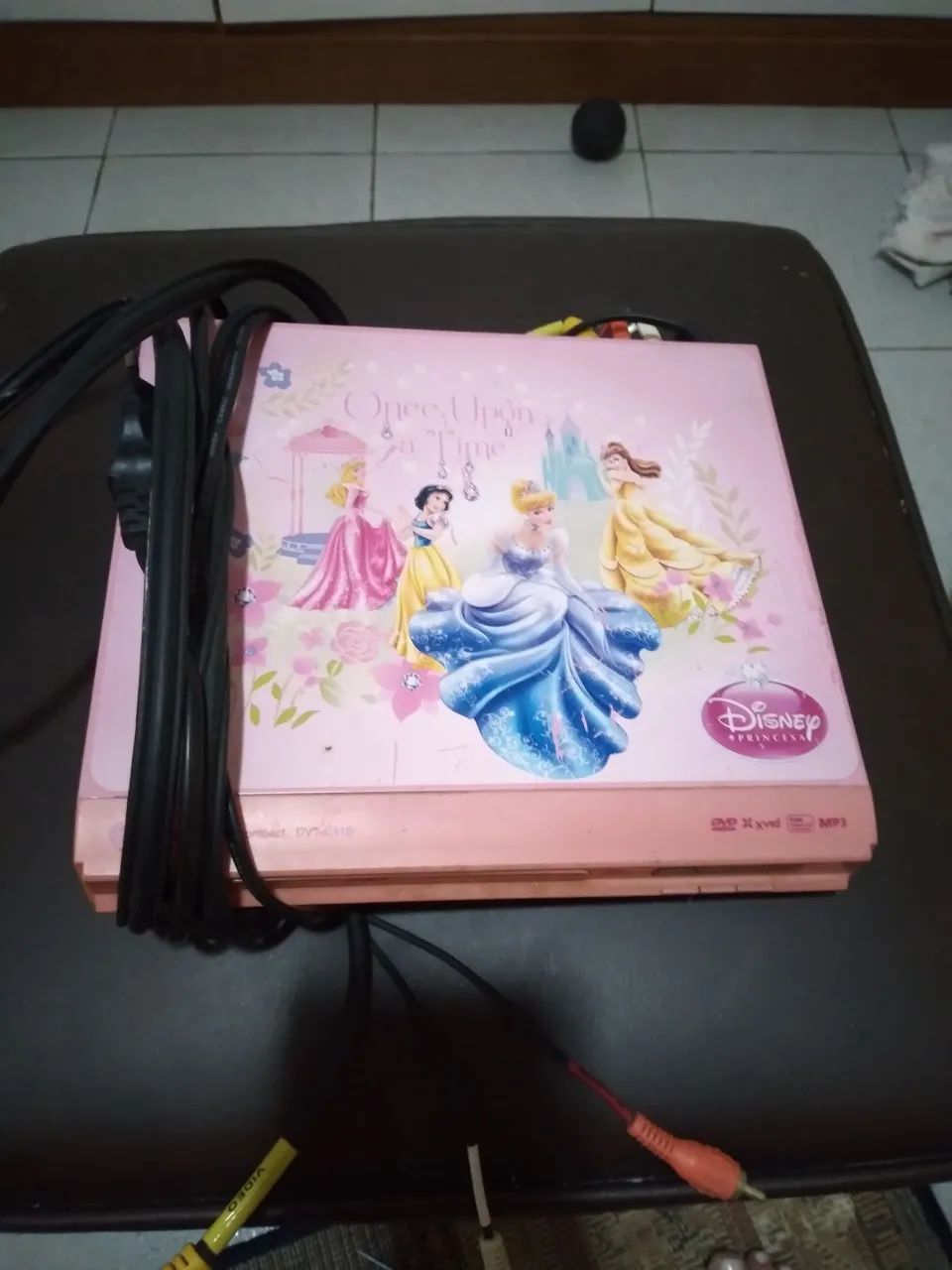DVD PORTATIL PRINCESA DISNEY com controle