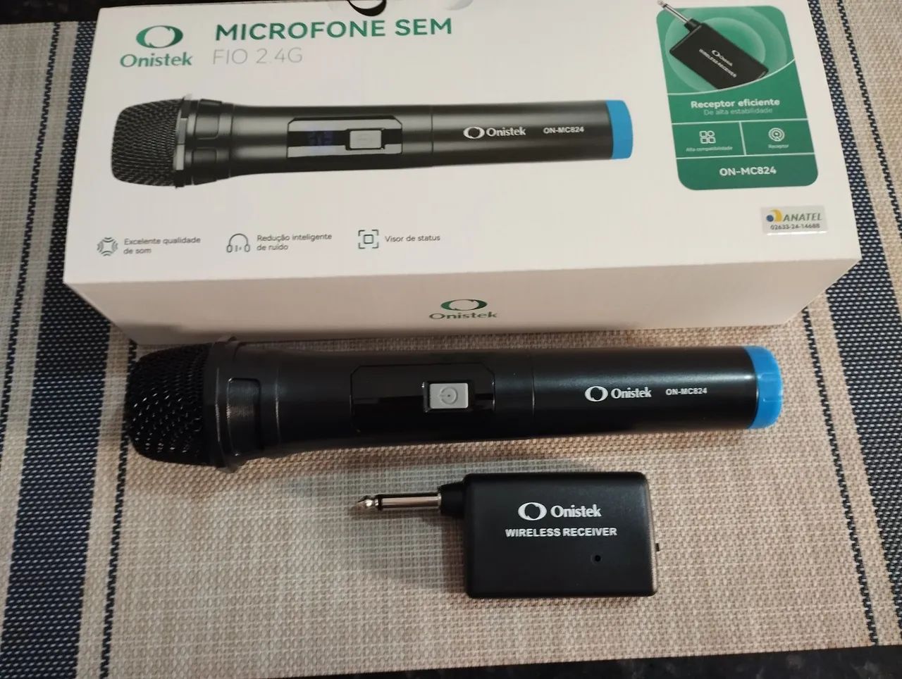 Microfone Sem Fio De Mão Dinâmico Display Led - Foto 4
