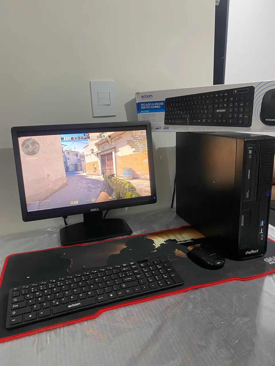Pc completo Intel i5 10400 8gb RAM Ssd 128gb Hd 500gb periféricos + Brinde