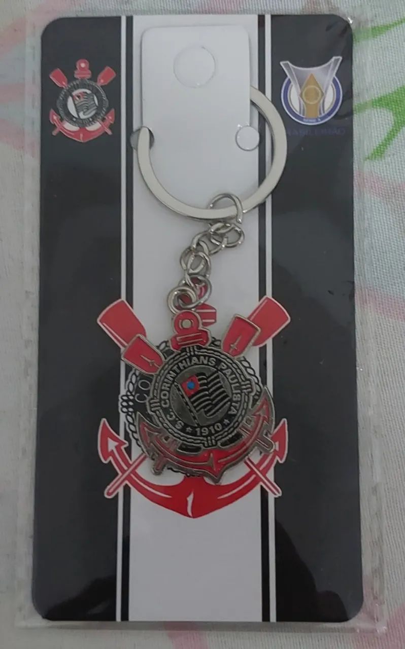 Chaveiro corinthians de metal 3D colorido - Foto 2