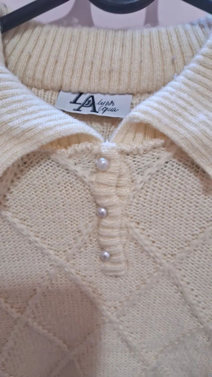 Blusa de lã amarela  - Foto 2