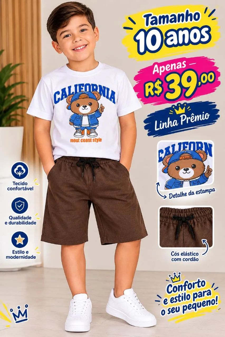 Conjunto infantil masculino linha premium  - Foto 4