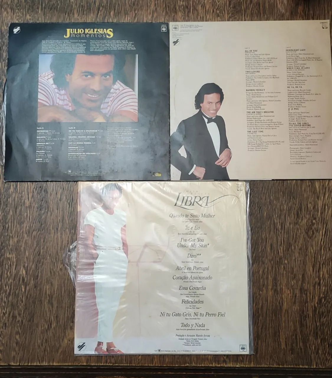 Lote 3 Discos Vinil Julio Iglesias LPs Antigos - Foto 2