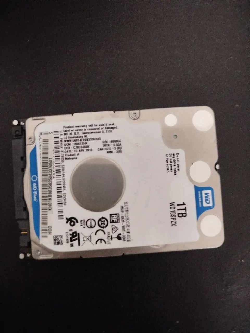 HD 1TB + Pasta témica de brinde 