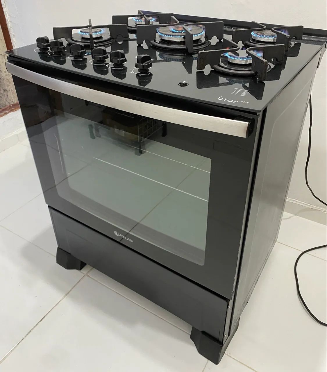 Fogão 5 bocas acendimento automático 