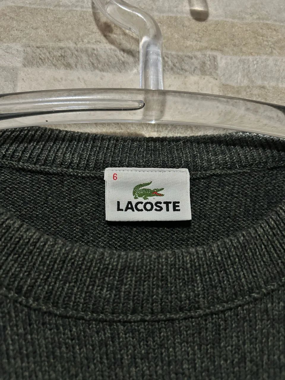 Suéter de lã verde Lacoste 6 - Foto 5