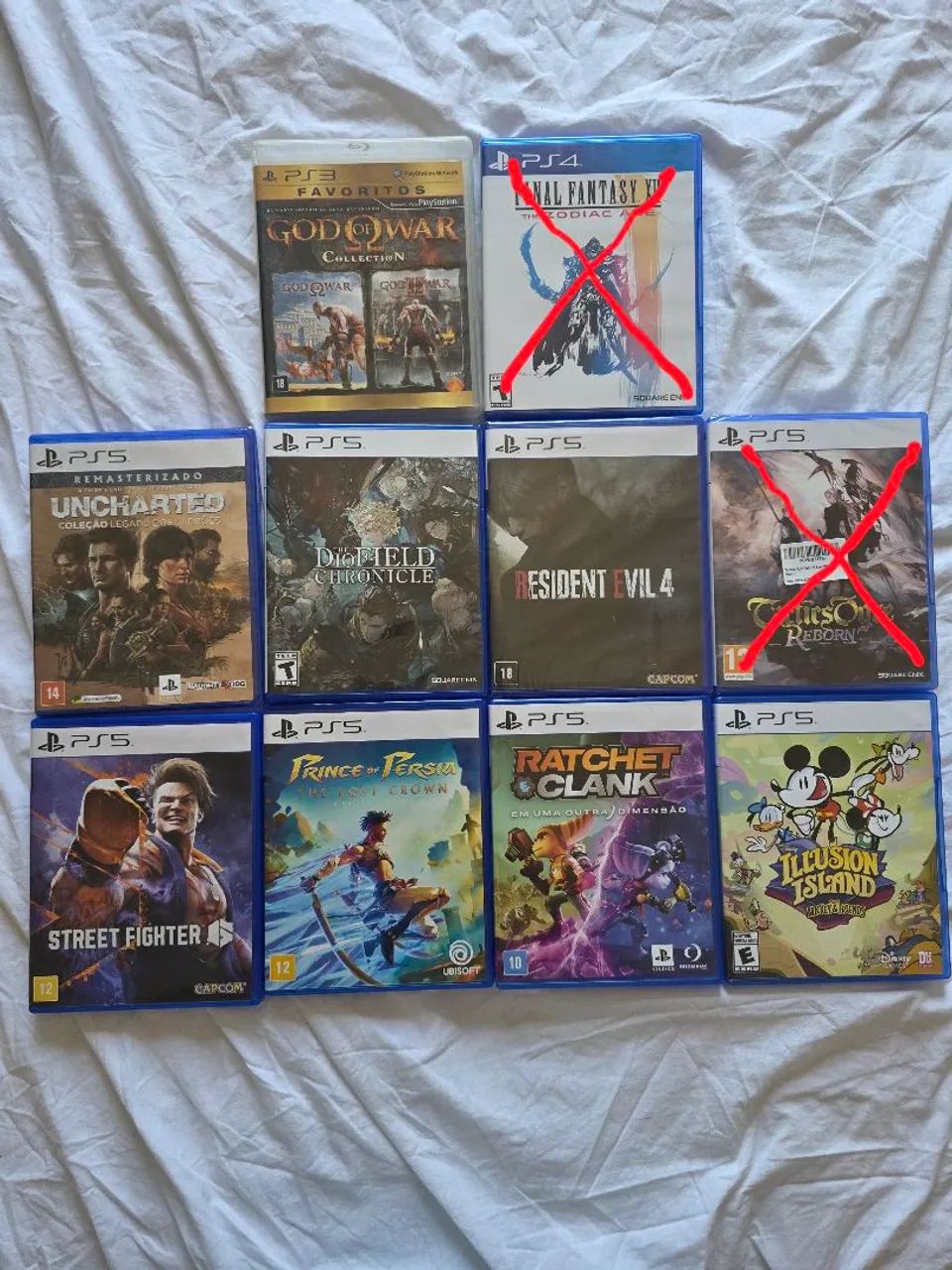 Jogos de PS3 e PS5