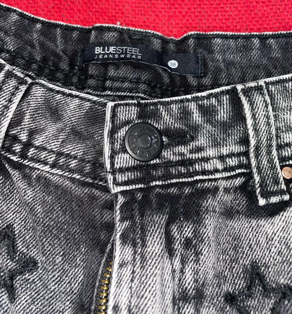 Short jeans cinza bluesteel 