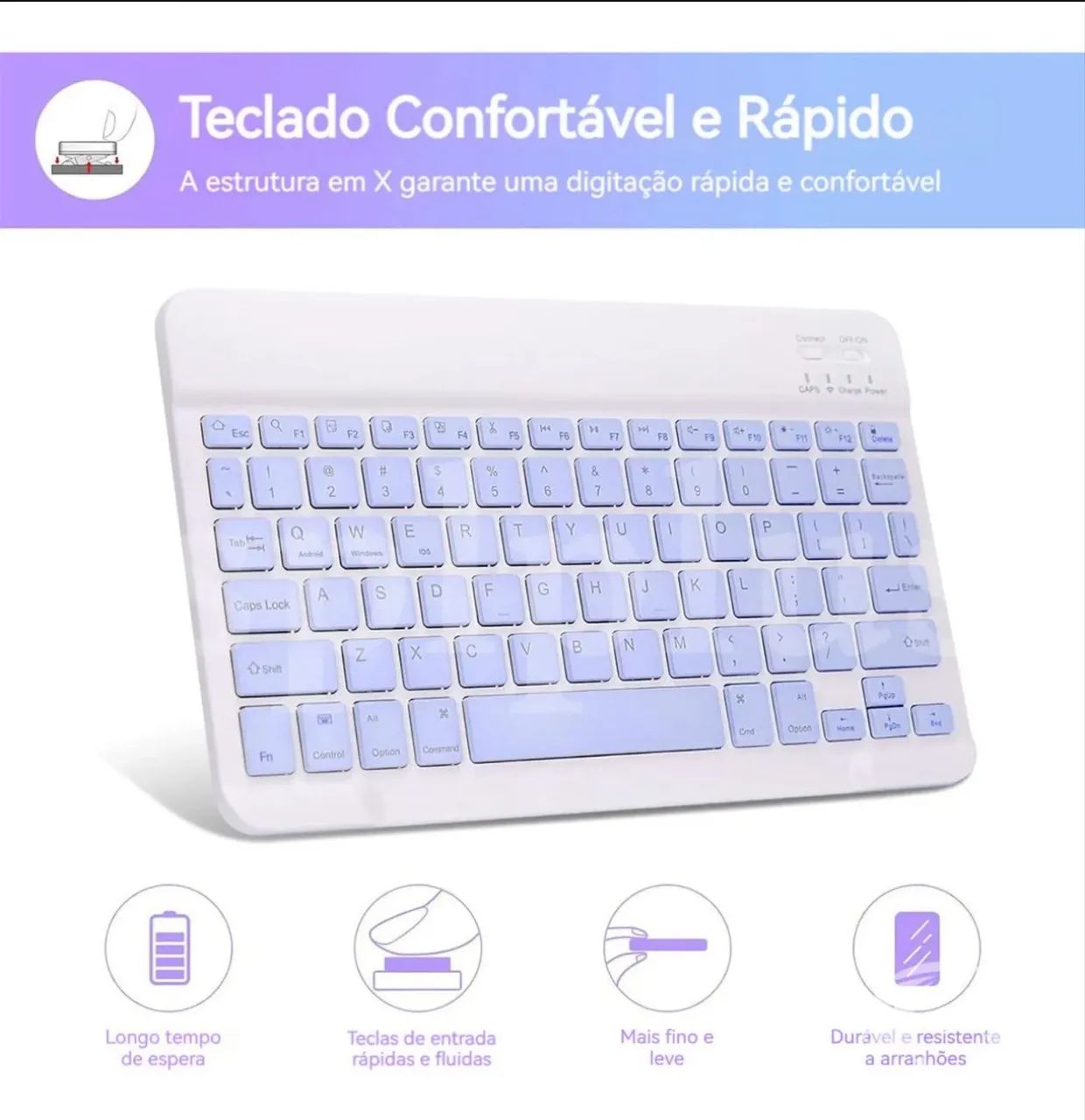 Capa, Teclado e mouse Tablet S6 lite