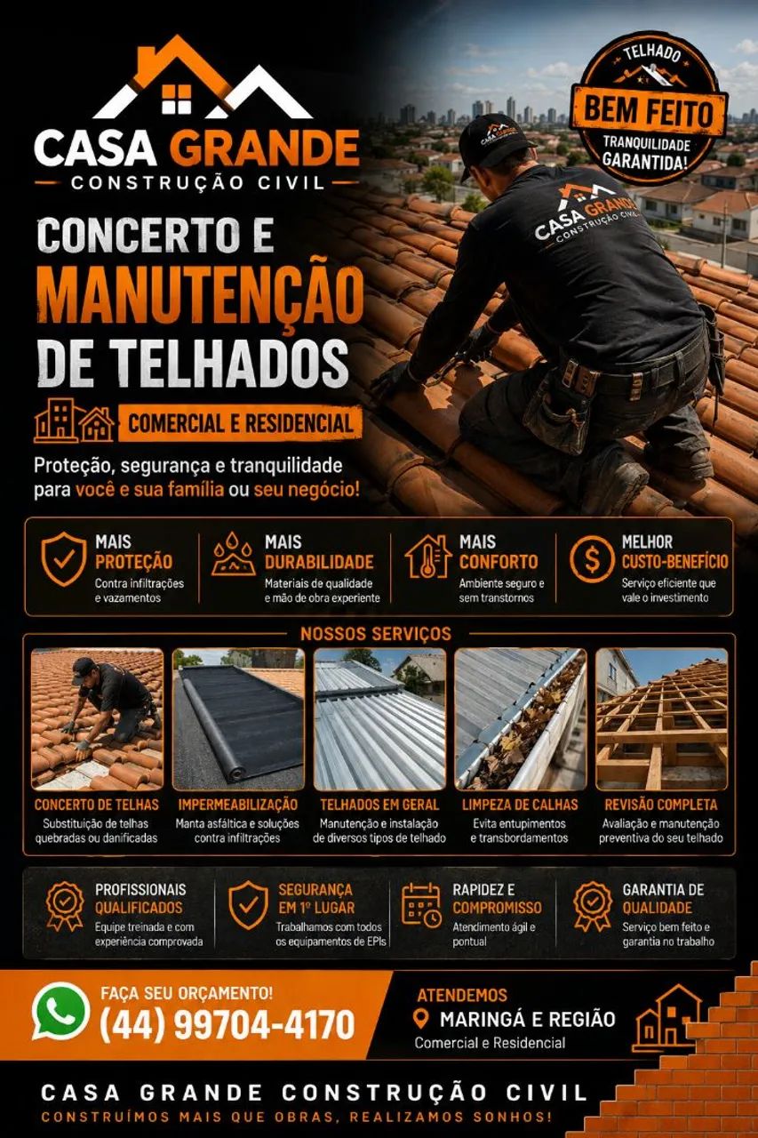 Telhado concerto 