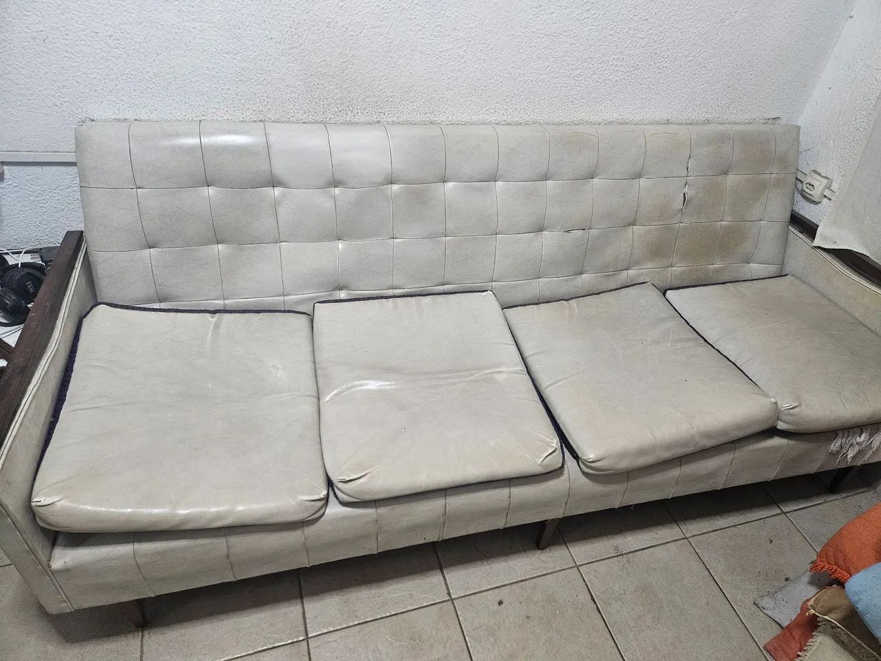 SOFA CAMA PALITO  RECLINAVEL VINTAGE - Foto 5