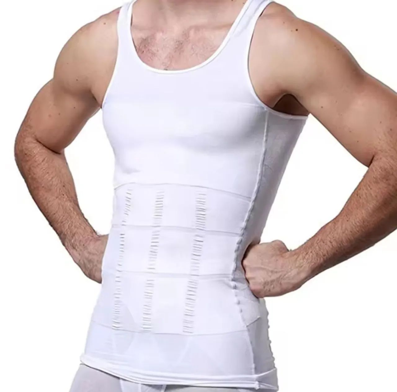 Camisa compressora emagrecedora masculina - Foto 3