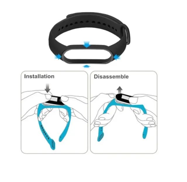 Pulseira Preta Avulsa para Xiaomi Mi Band 5 e 6 - Foto 6