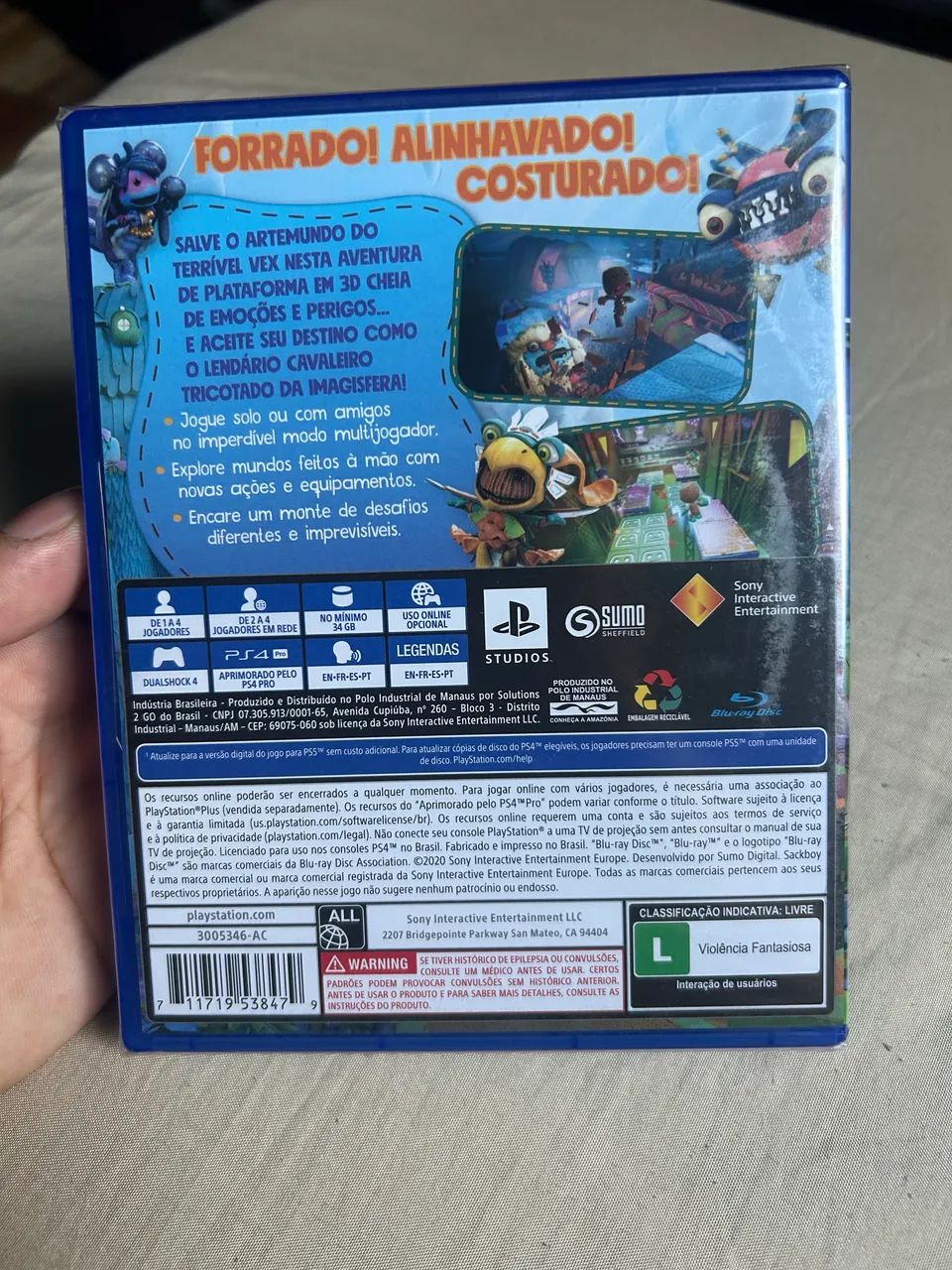 Sackboy PS4 Lacrado  - Foto 2