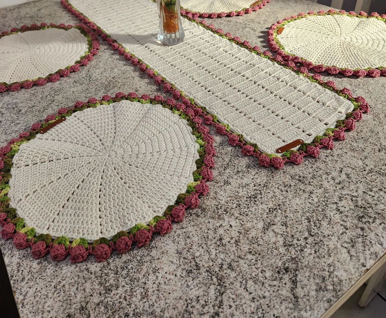 Jogo sousplat croche  - Foto 3