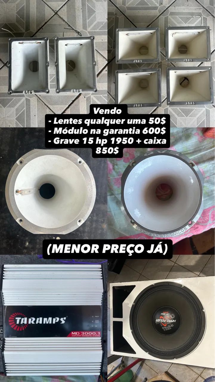 Peças de som automotivos 