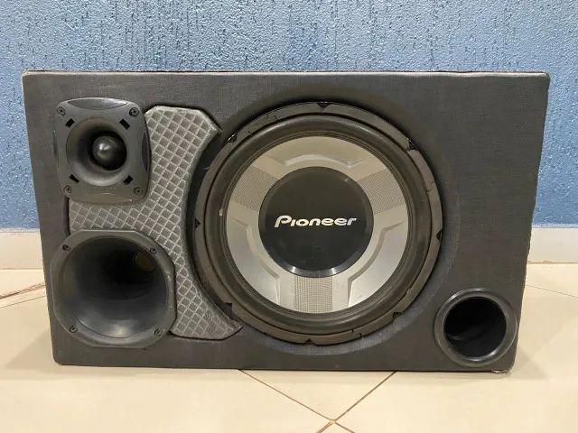 Caixa trio pioneer sub 12 polegadas