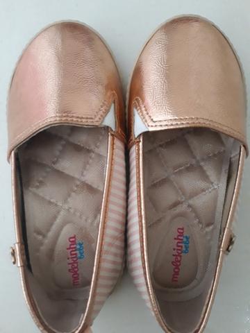 Sapato infantil couro-Mocassim n 25
