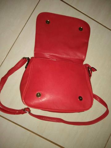 Bolsa média vermelho - Foto 3